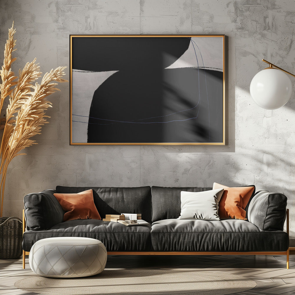 Gebogene Schatten | Leinwand