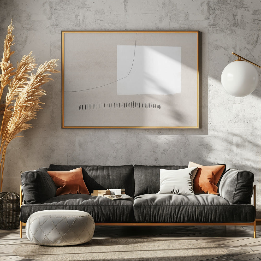 Weißes Rechteck kontrastierend | Poster