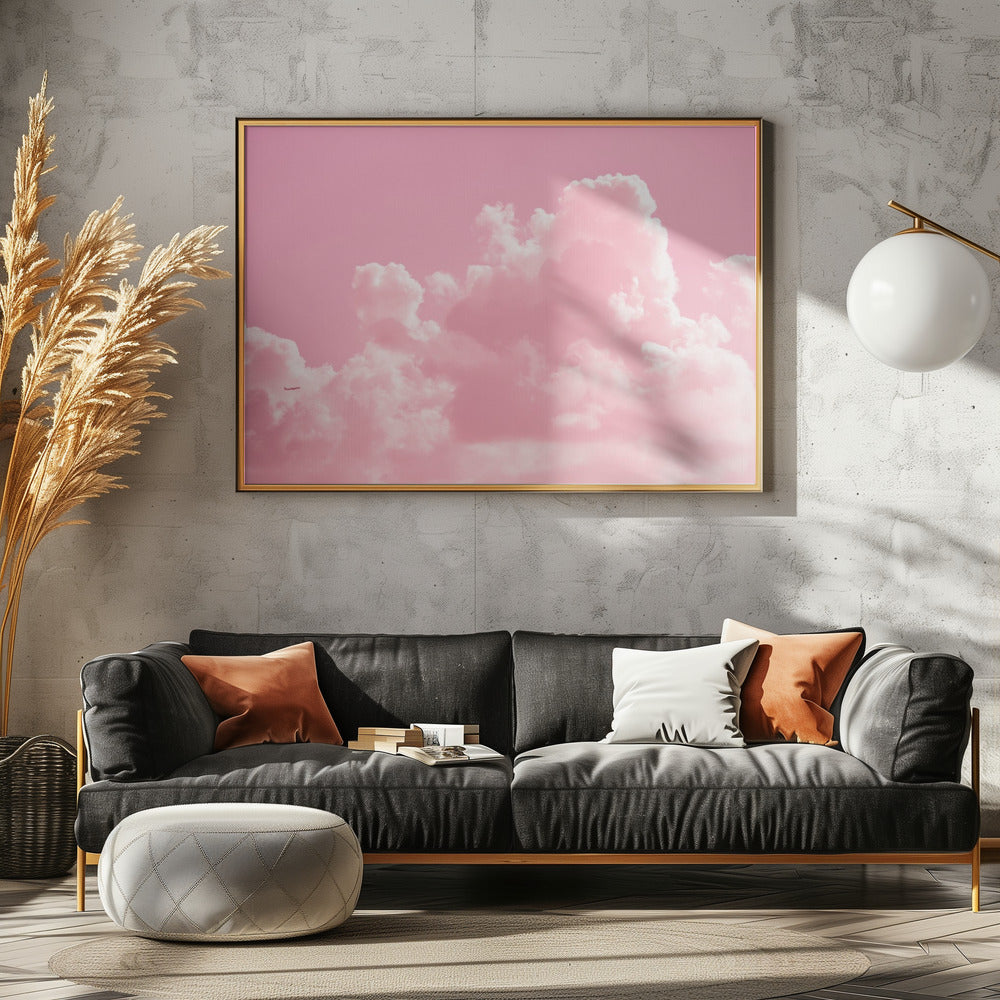 Wolkig mit einem Hauch von Pink | Poster