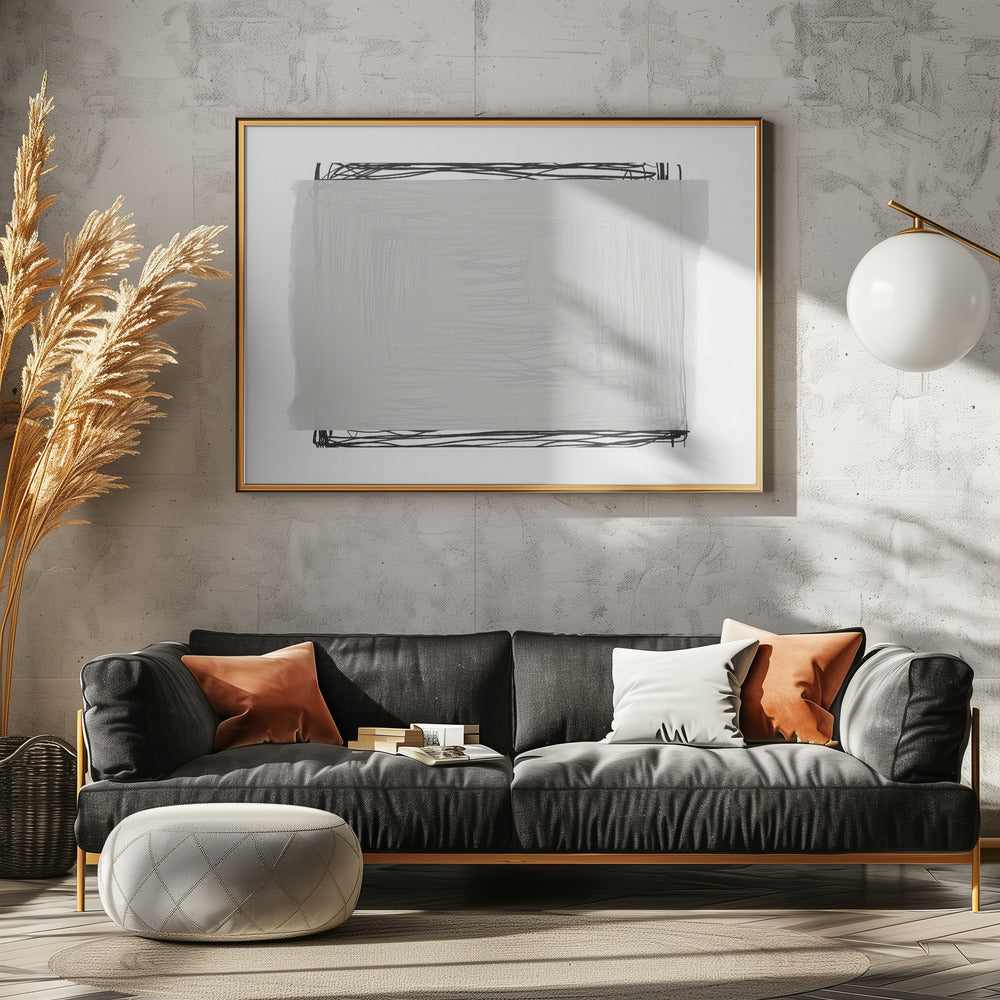 Gekritzelte Gelassenheit | Leinwand