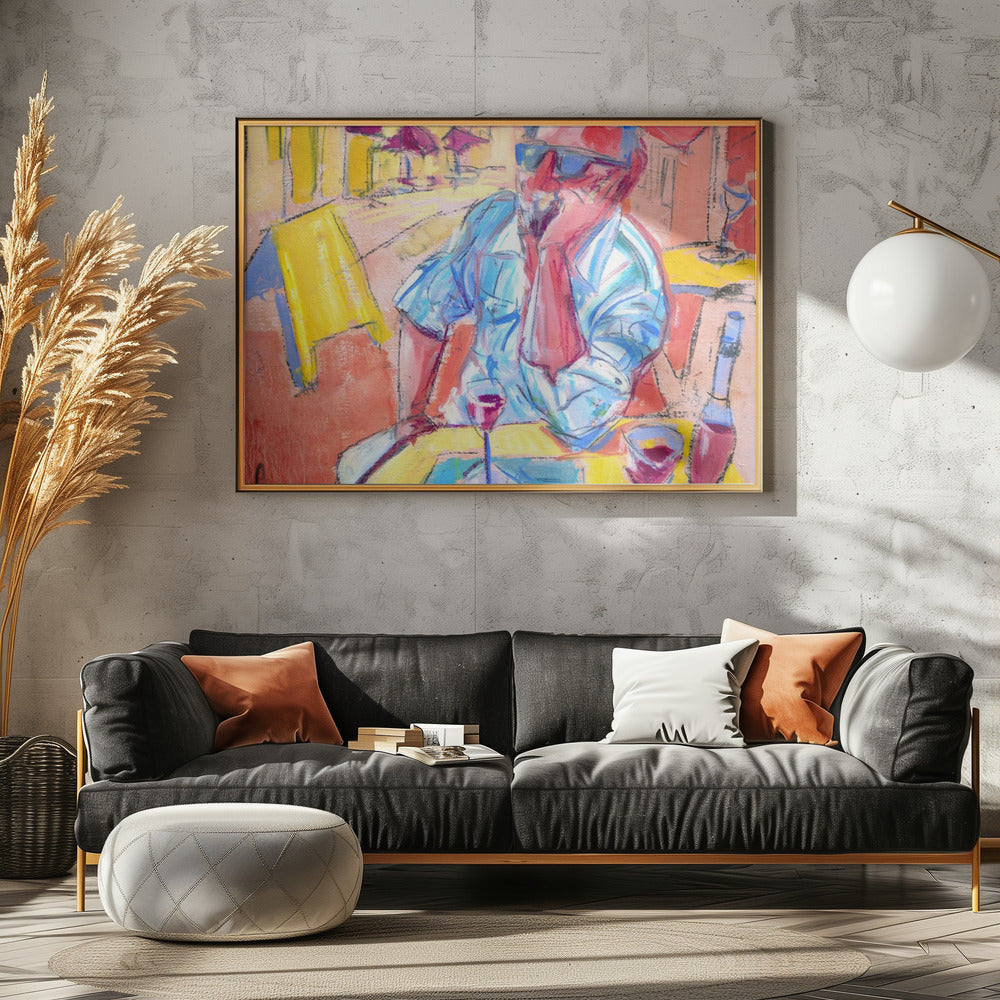 Flasche Rot | Leinwand