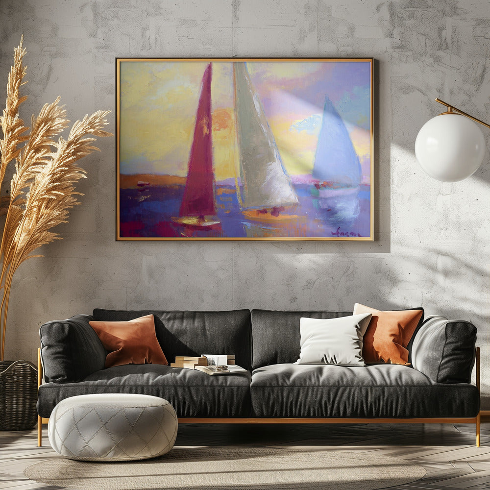Sonnenuntergangssegel | Poster