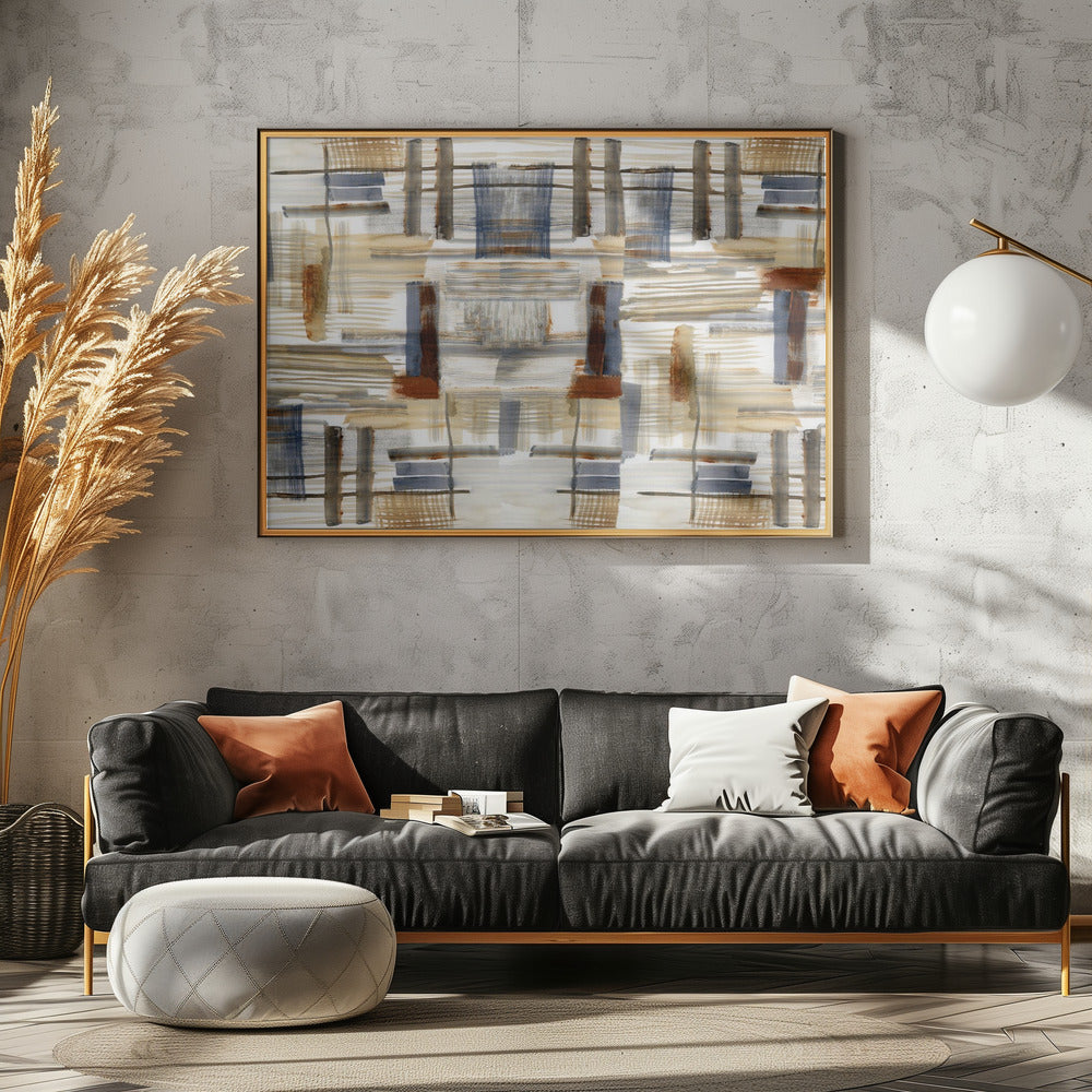 Erdfarbene Formen 1 | Poster