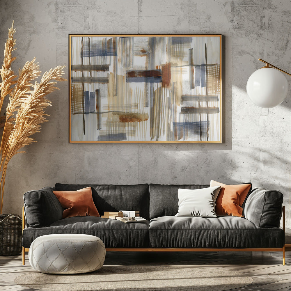 Erdfarbene Formen 2 | Leinwand