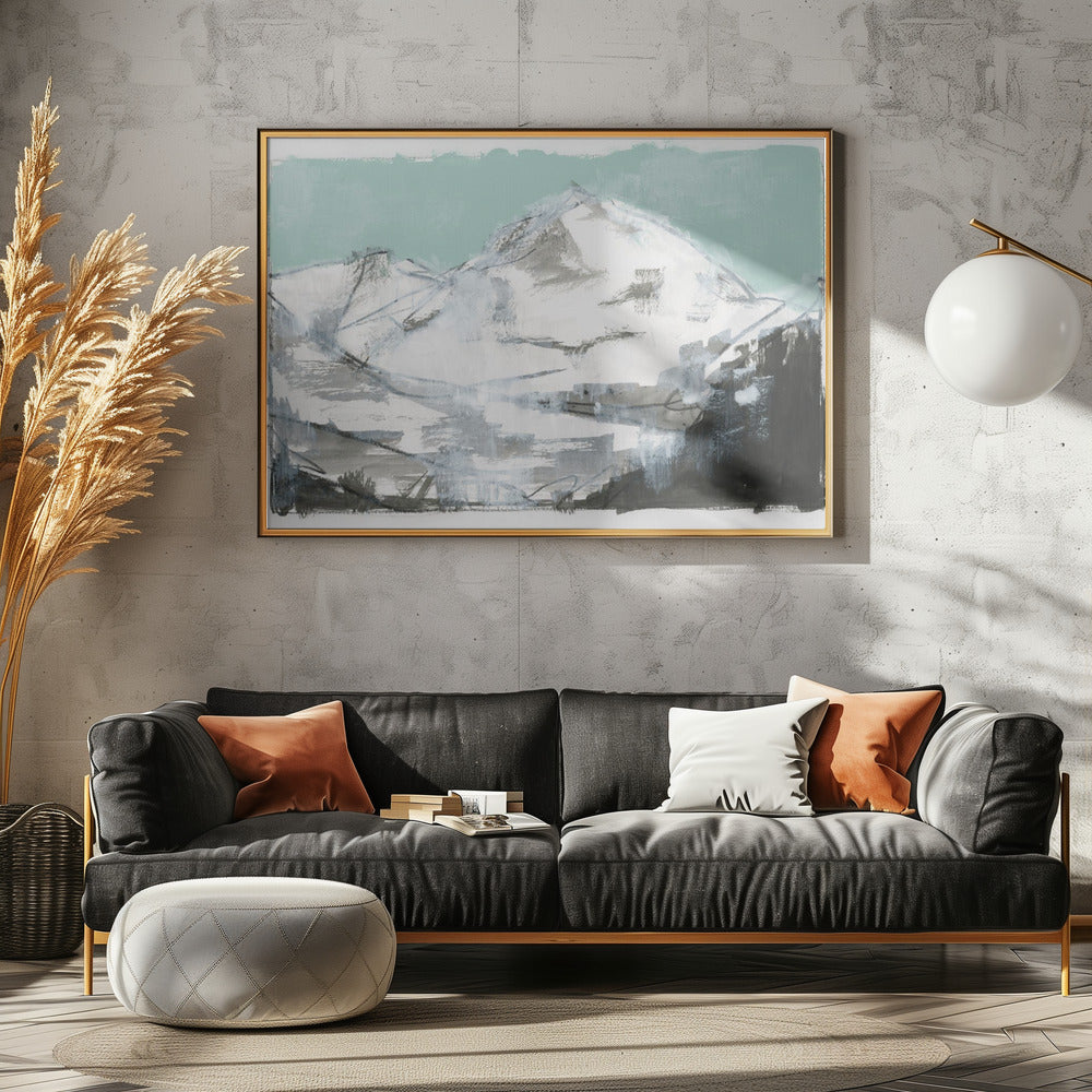 Weiße Berge Druck Nr. 2 | Poster