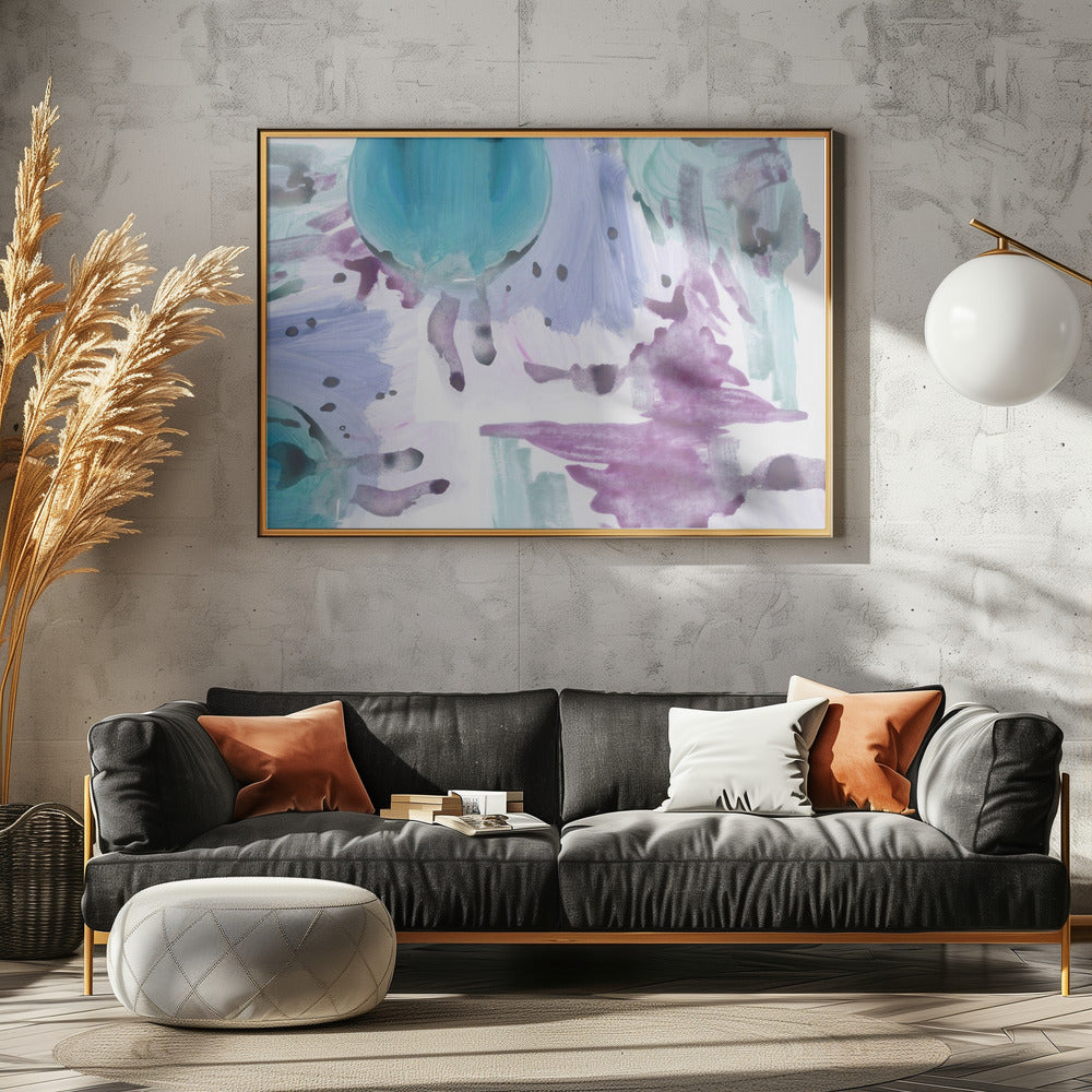 Aquarelle Organische Formen 2 | Leinwand