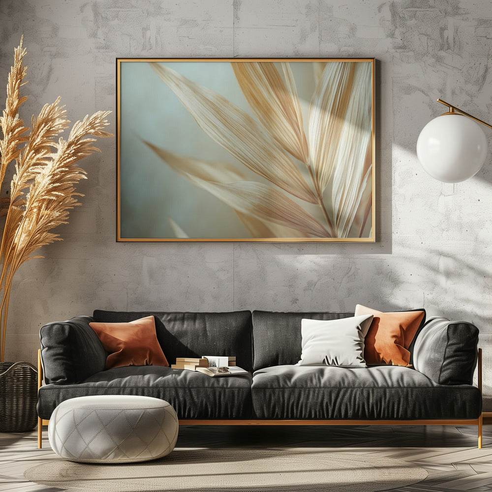 Goldene Blätter Harmonie | Leinwand