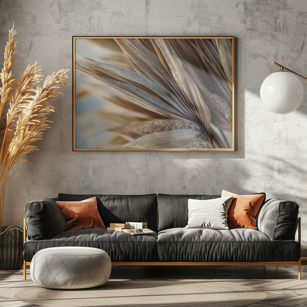 Goldenes Blattgeflüster | Leinwand