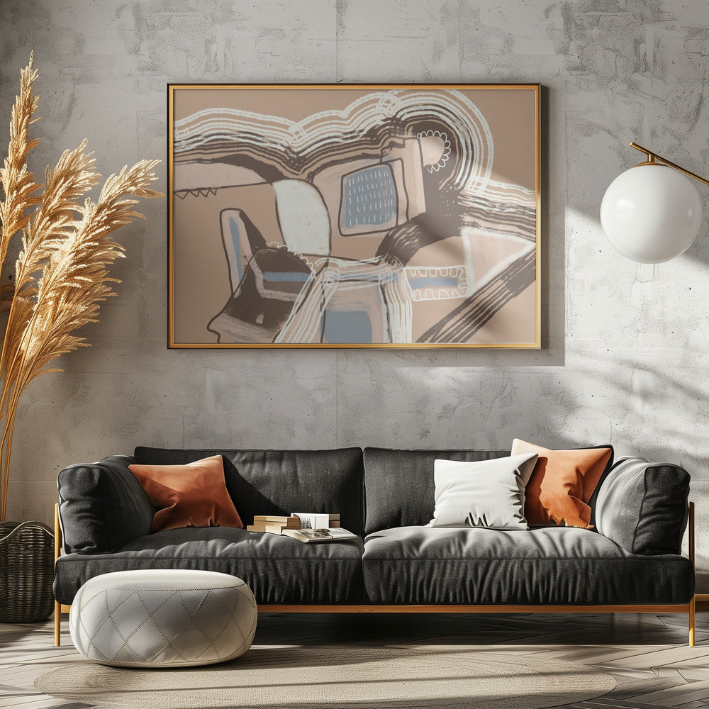 Straße zum Leben Abstrakt | Poster