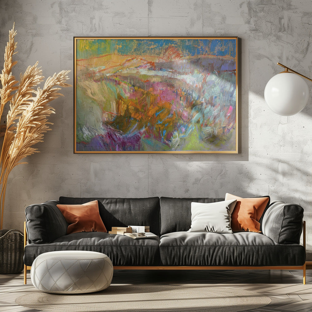 Lebendige Berglandschaft | Poster