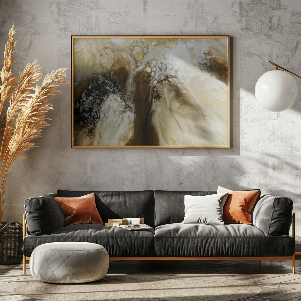 Rustikales Abstraktes – Terras Wandteppich | Poster