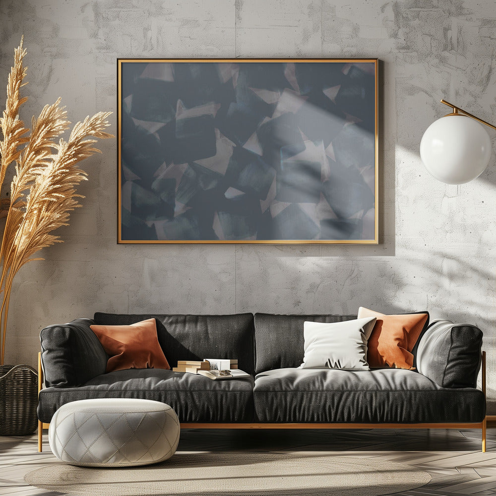 Weiche quadratische Pinselstriche | Poster