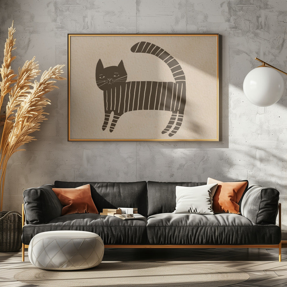 Katzen-KinderzimmerBraun | Leinwand