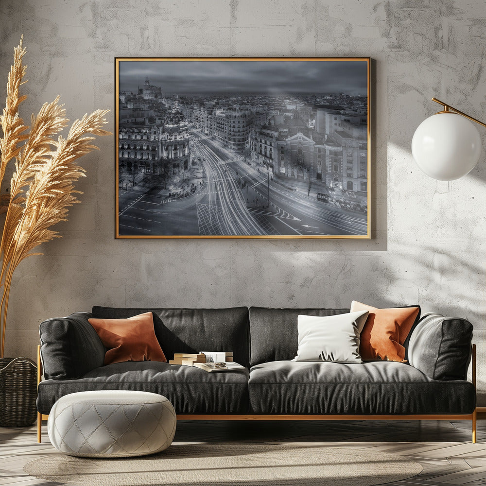 Lichter der Stadt Madrid | Poster