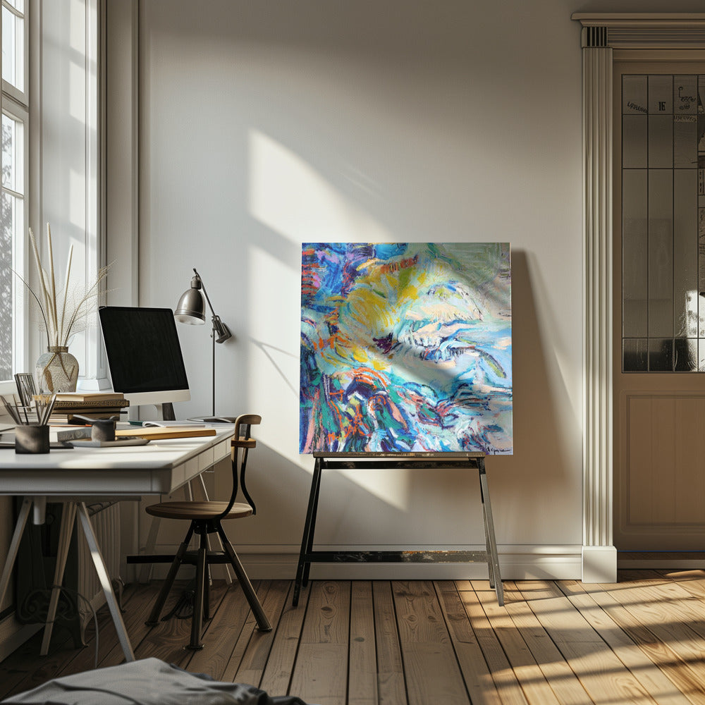 Fließende Farbtöne | Leinwand