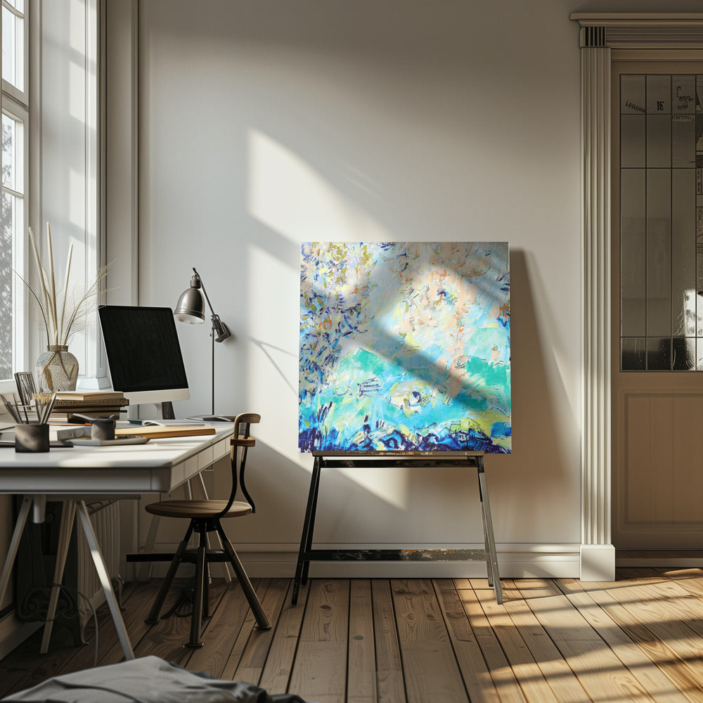 Expressionistisches farbenfrohes Abstraktes | Leinwand