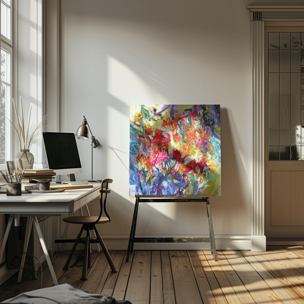 Expressionistisches farbenfrohes Abstraktes | Leinwand