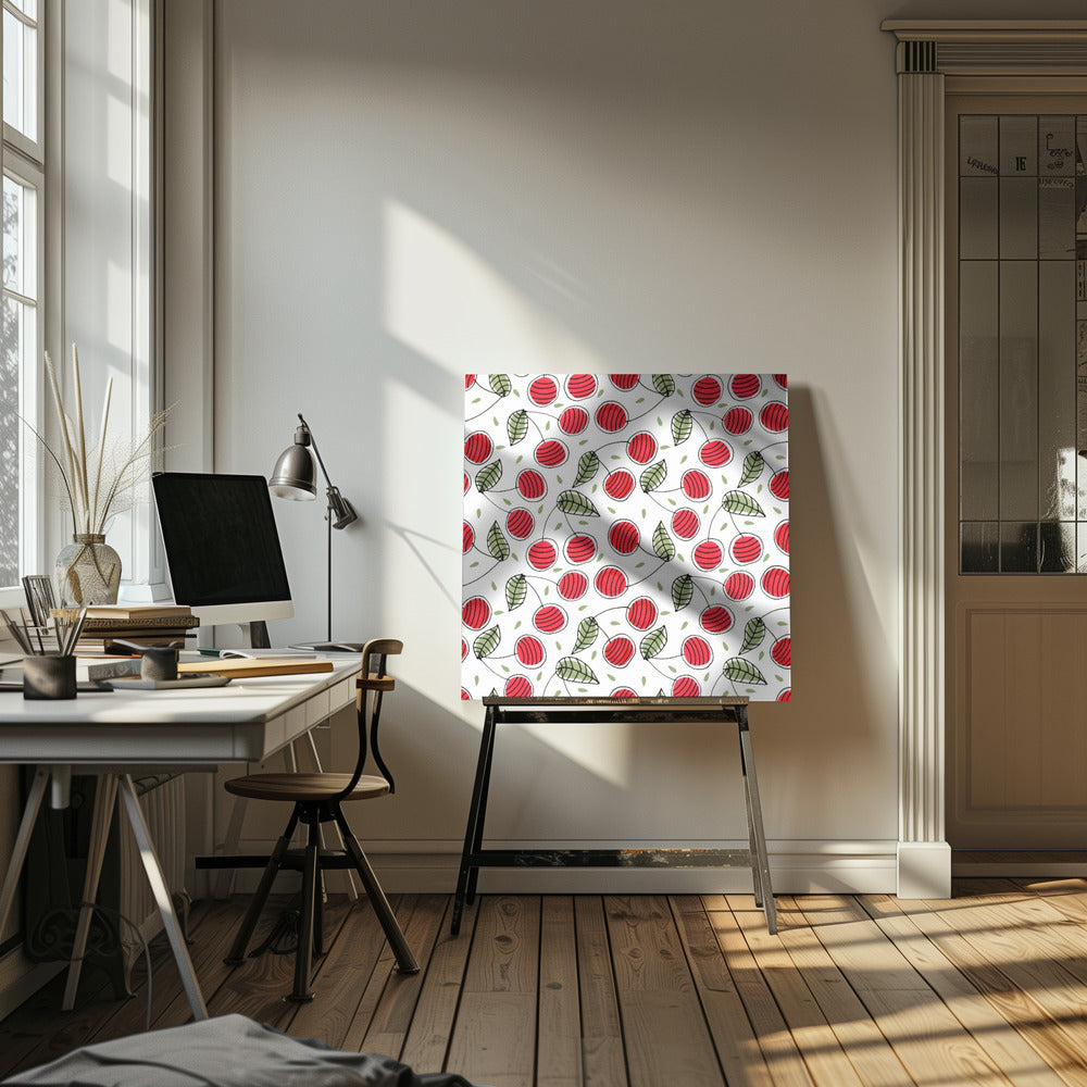Rote Kirschen Obst | Leinwand