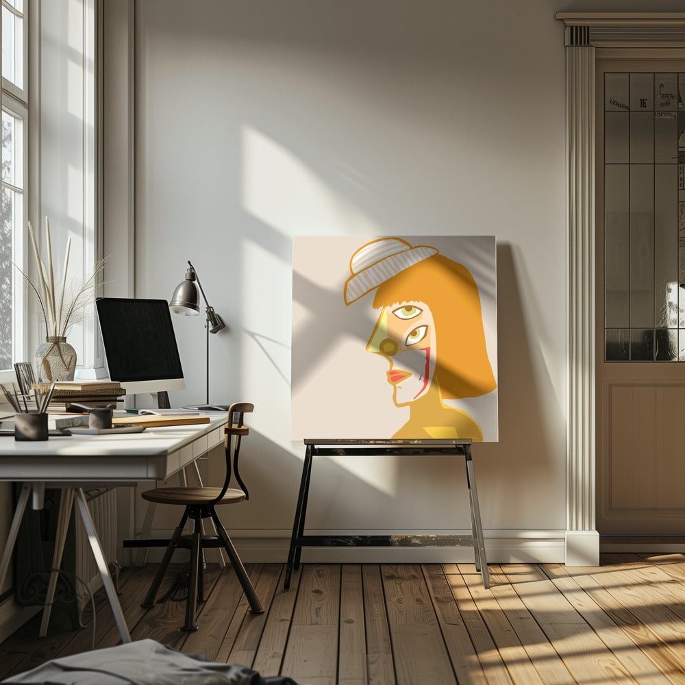 Die Goldene Dame | Leinwand