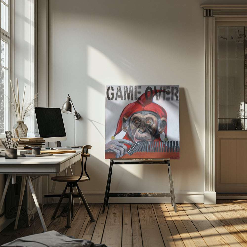 Das letzte Spiel des Narren | Leinwand