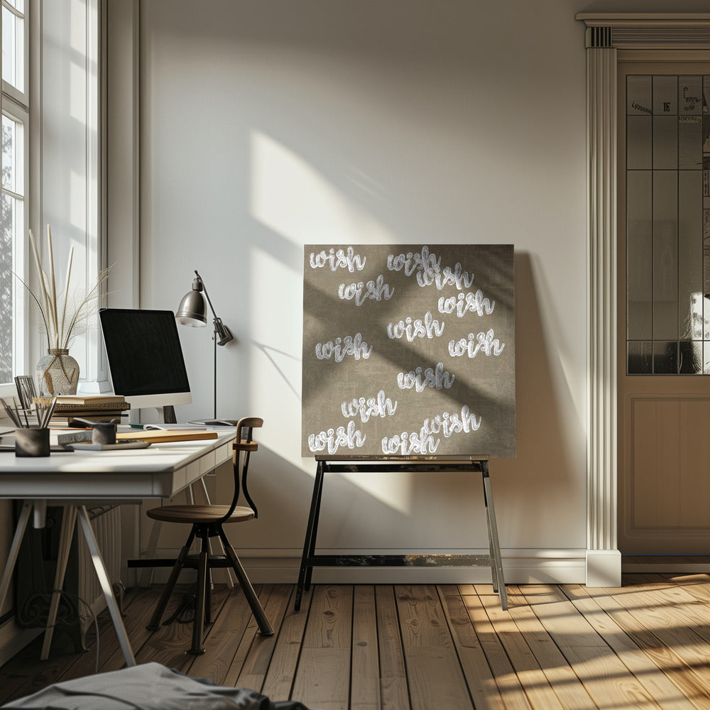 letter art  [wish] | Canvas