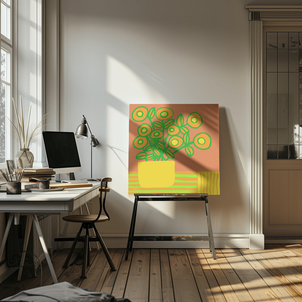 Blumen auf dem Tisch | Leinwand