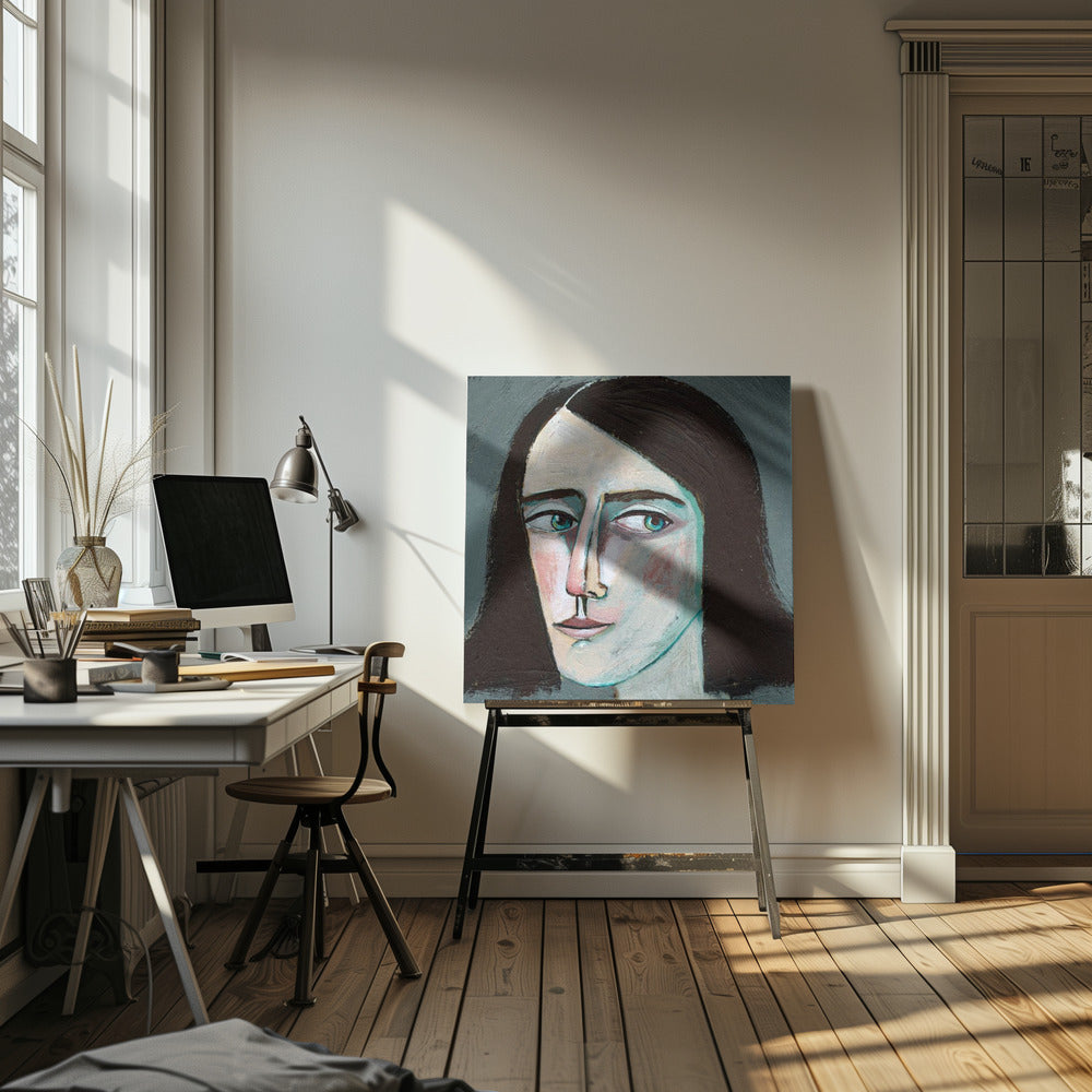 Gesicht Frau Portrait - Niemals zurückblicken | Leinwand
