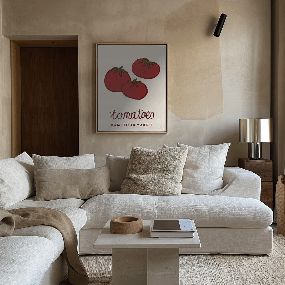 Food Art - Tomaten Rom Lebensmittelmarkt | Poster