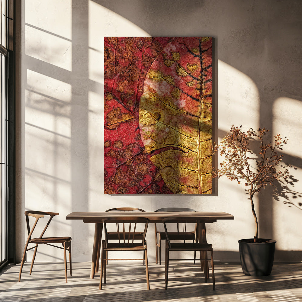 Sterbendes Blatt | Leinwand