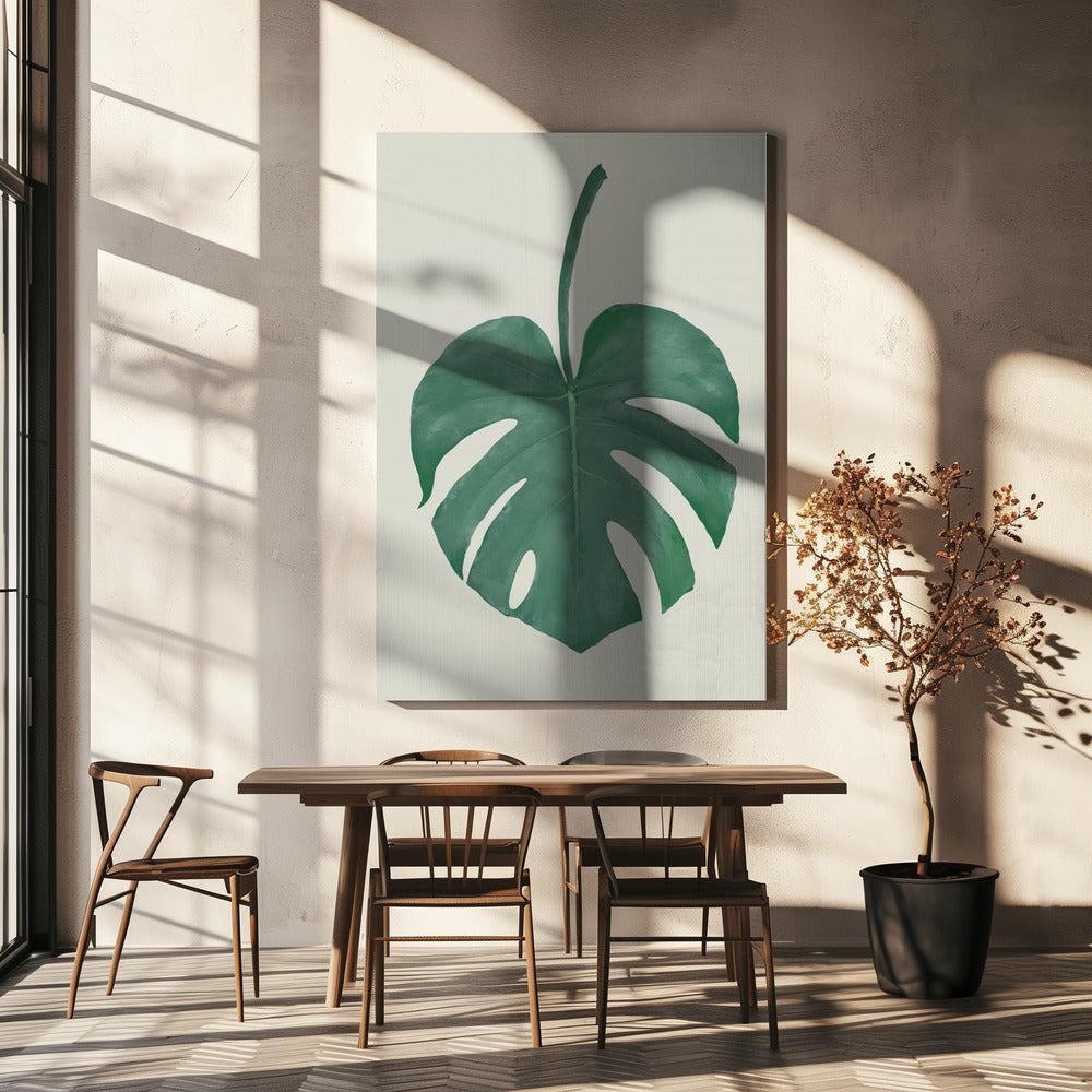 Monstera Aqua 05 | Leinwand