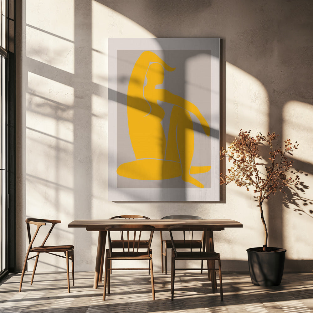 Gelbe Figur | Leinwand