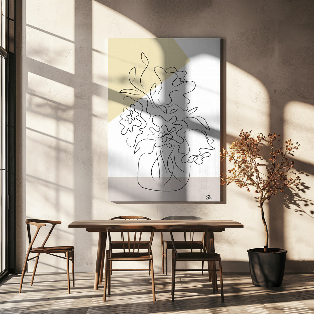 Blumenstrauß Modern | Leinwand