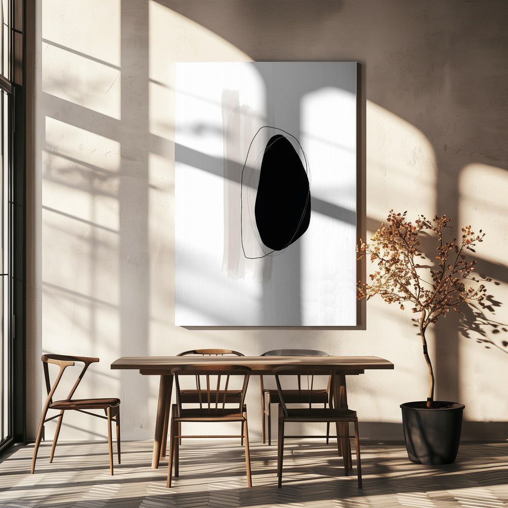 Monochrome Stille | Leinwand