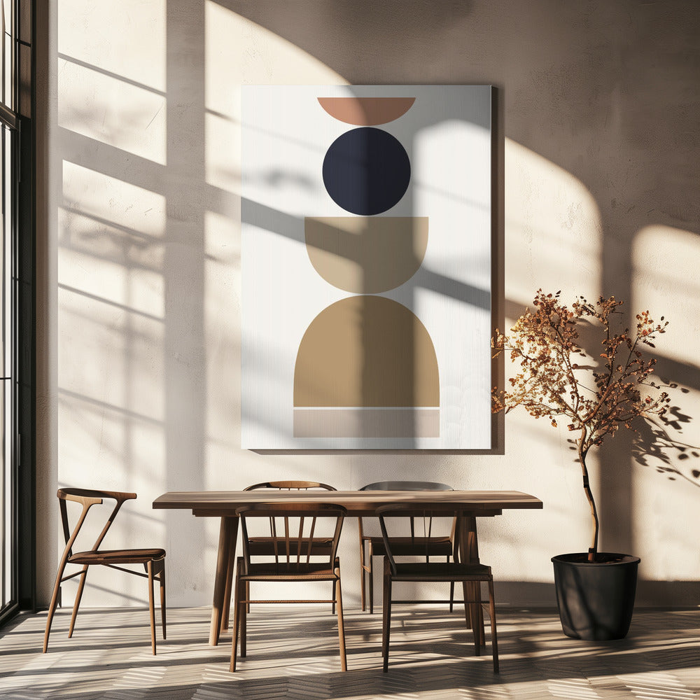 Abstrakte geometrische Harmonie | Leinwand