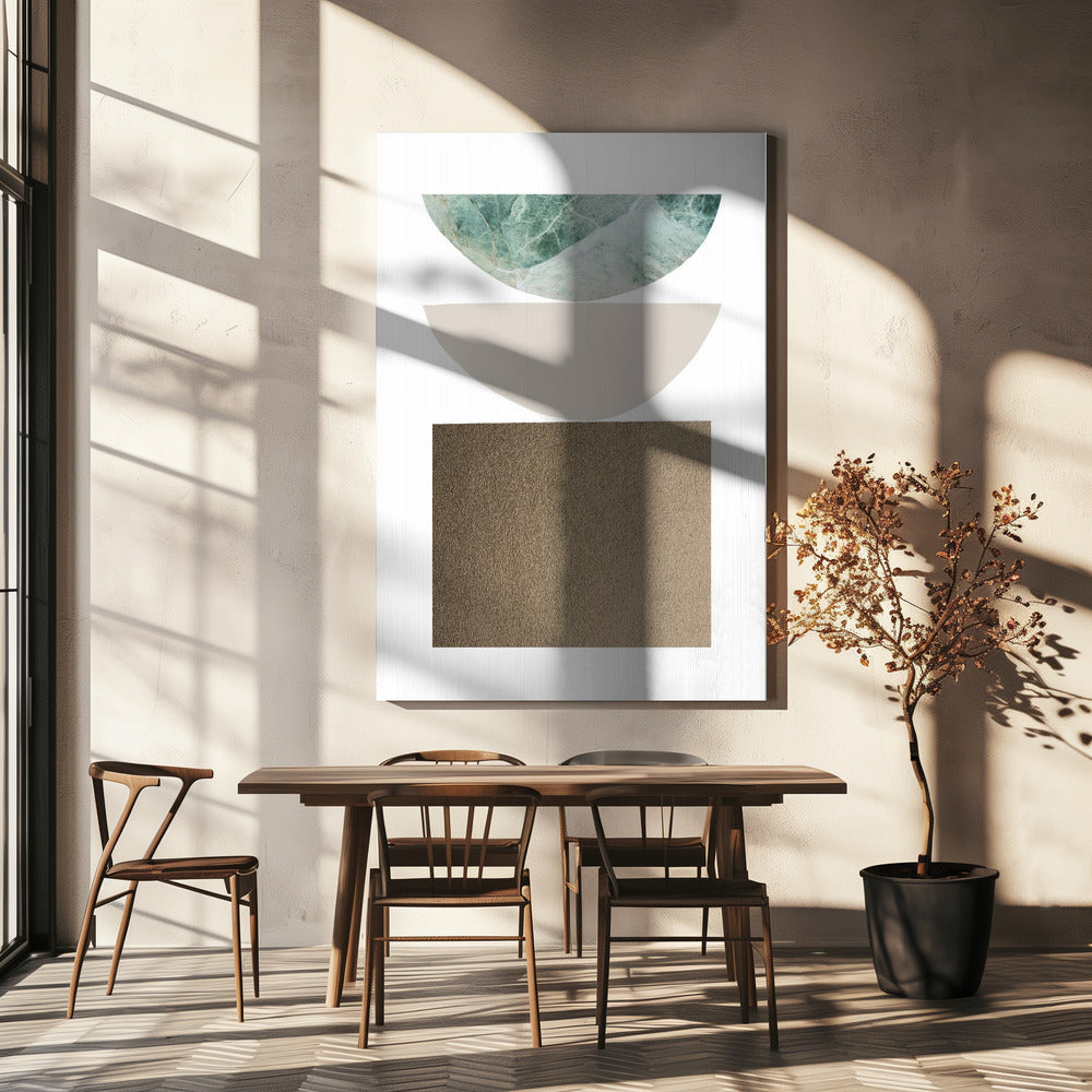 Minimalistische geometrische Formen | Leinwand