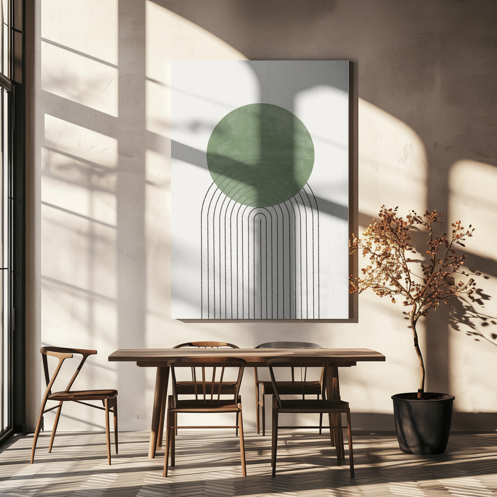 Green Orbit Echoes | Canvas