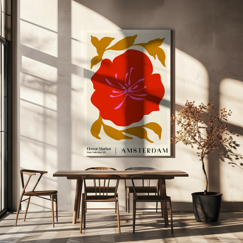 Blumenmarkt. Amsterdam | Leinwand