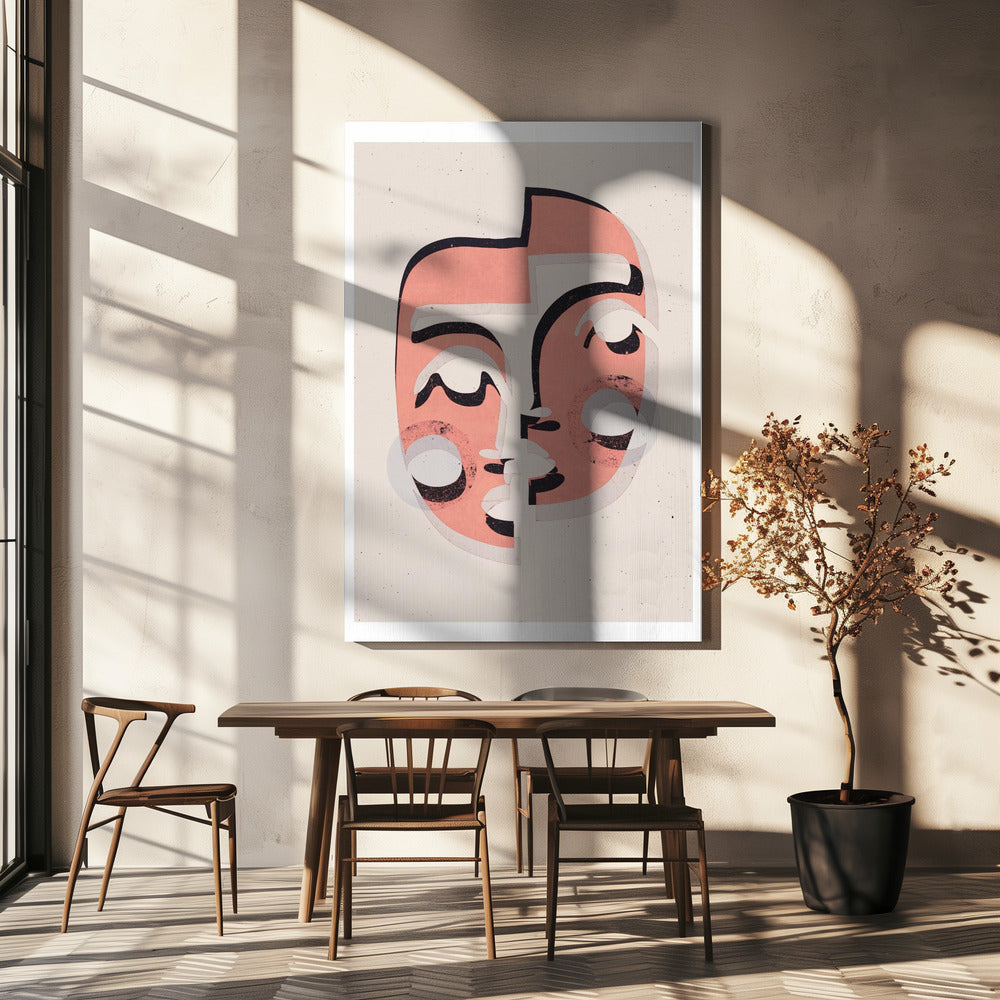 Dual Faces Fusion | Leinwand