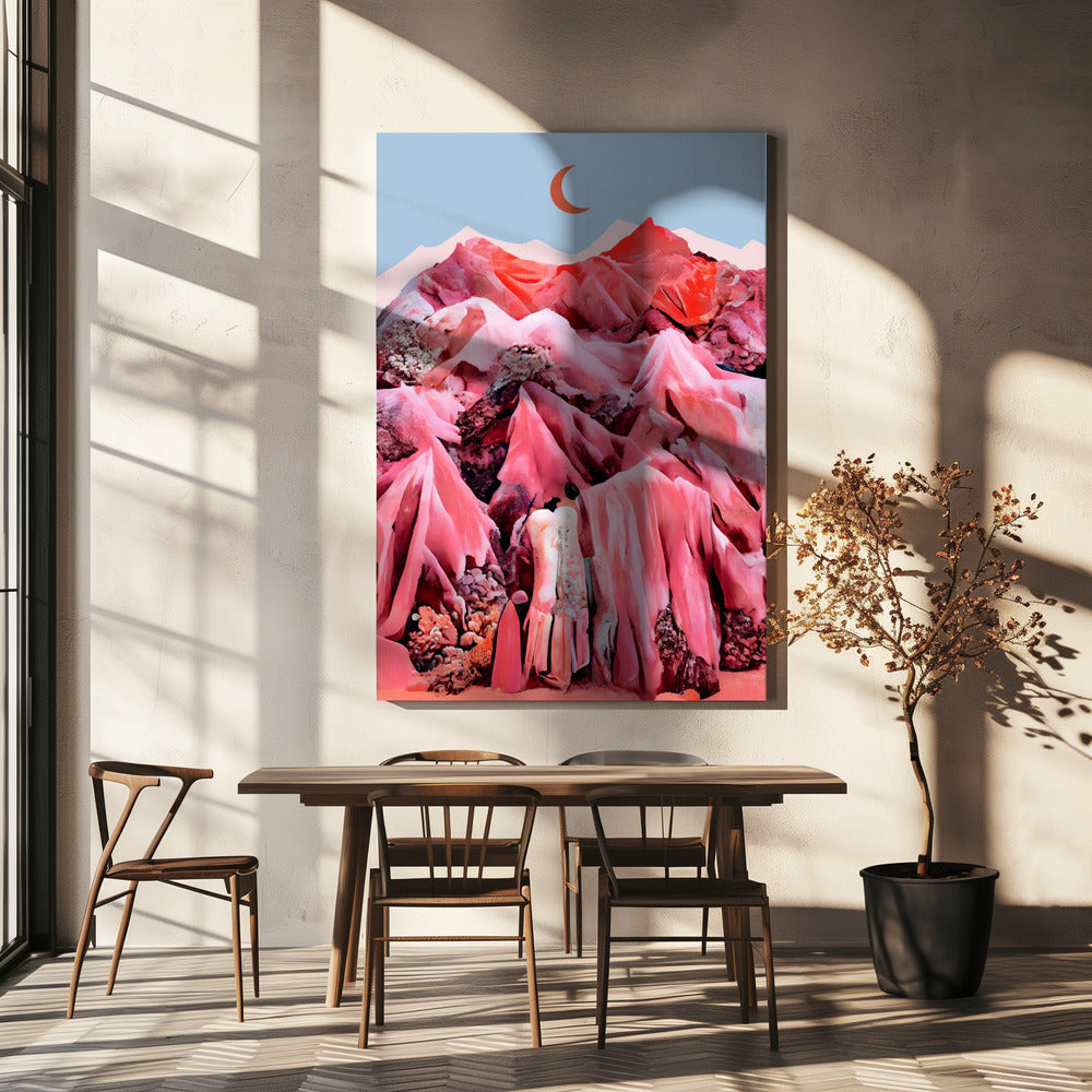 Purpurrote Traumlandschaft | Leinwand