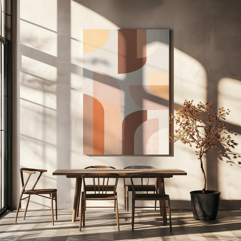 Retro Geometrisch | Leinwand
