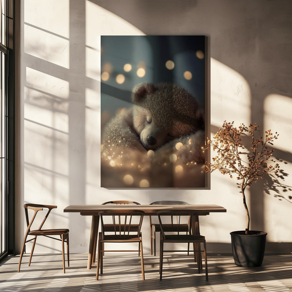 Verträumter Bär Snooze | Leinwand
