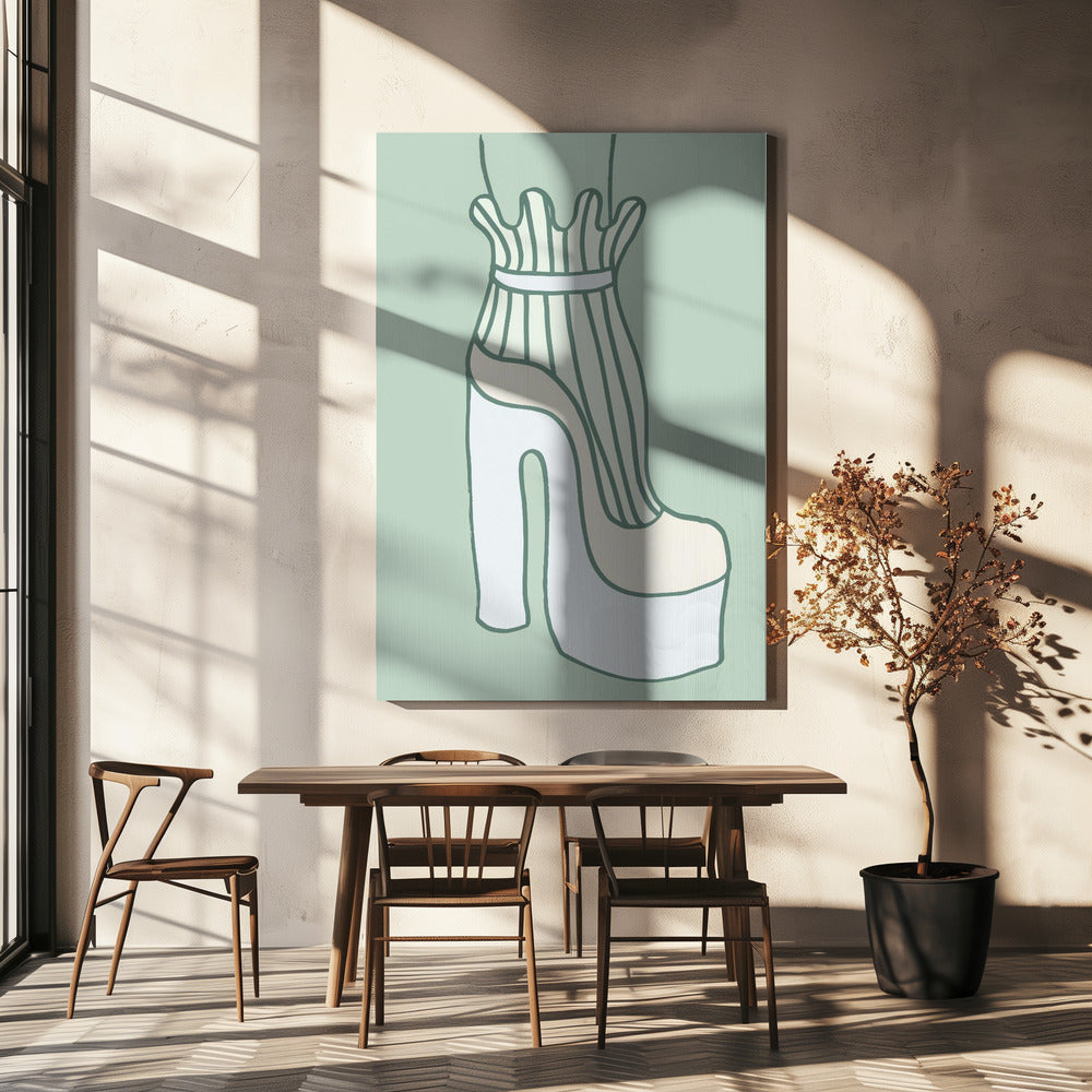 Schuh Grün | Canvas