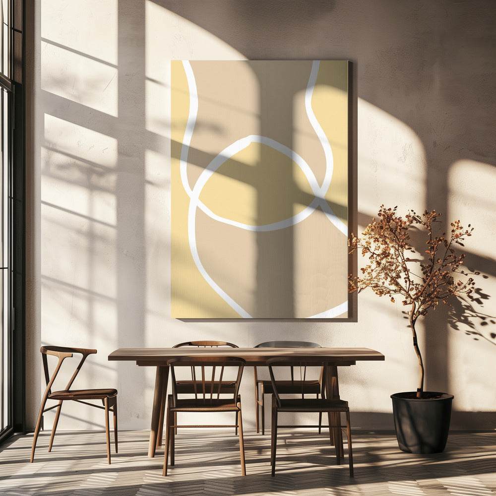 Shape 12 Yellow | Canvas