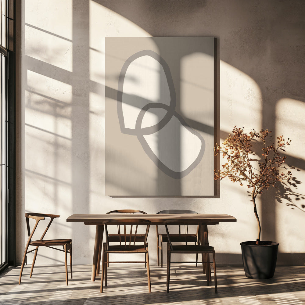 Form 10 Beige | Leinwand