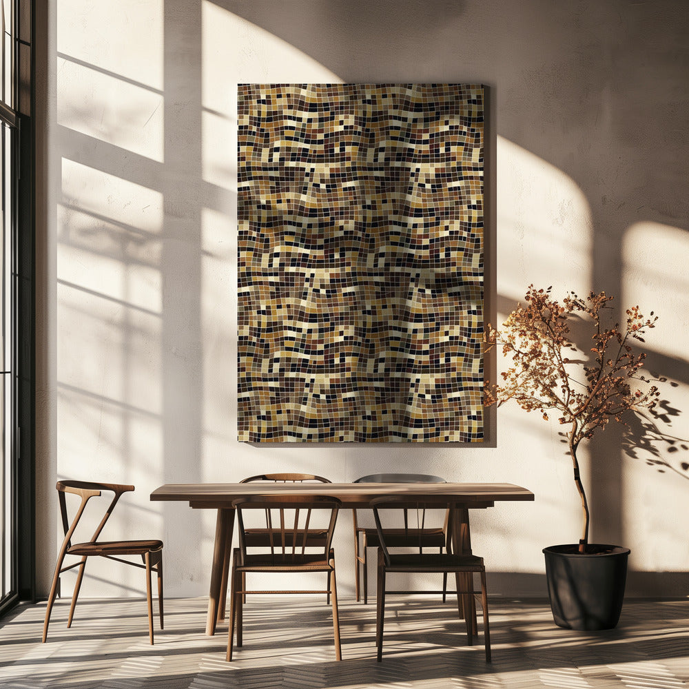 Mosaikwellen | Leinwand