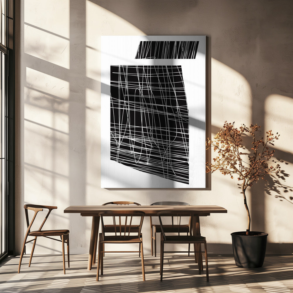 Chaotischer Linientanz | Leinwand