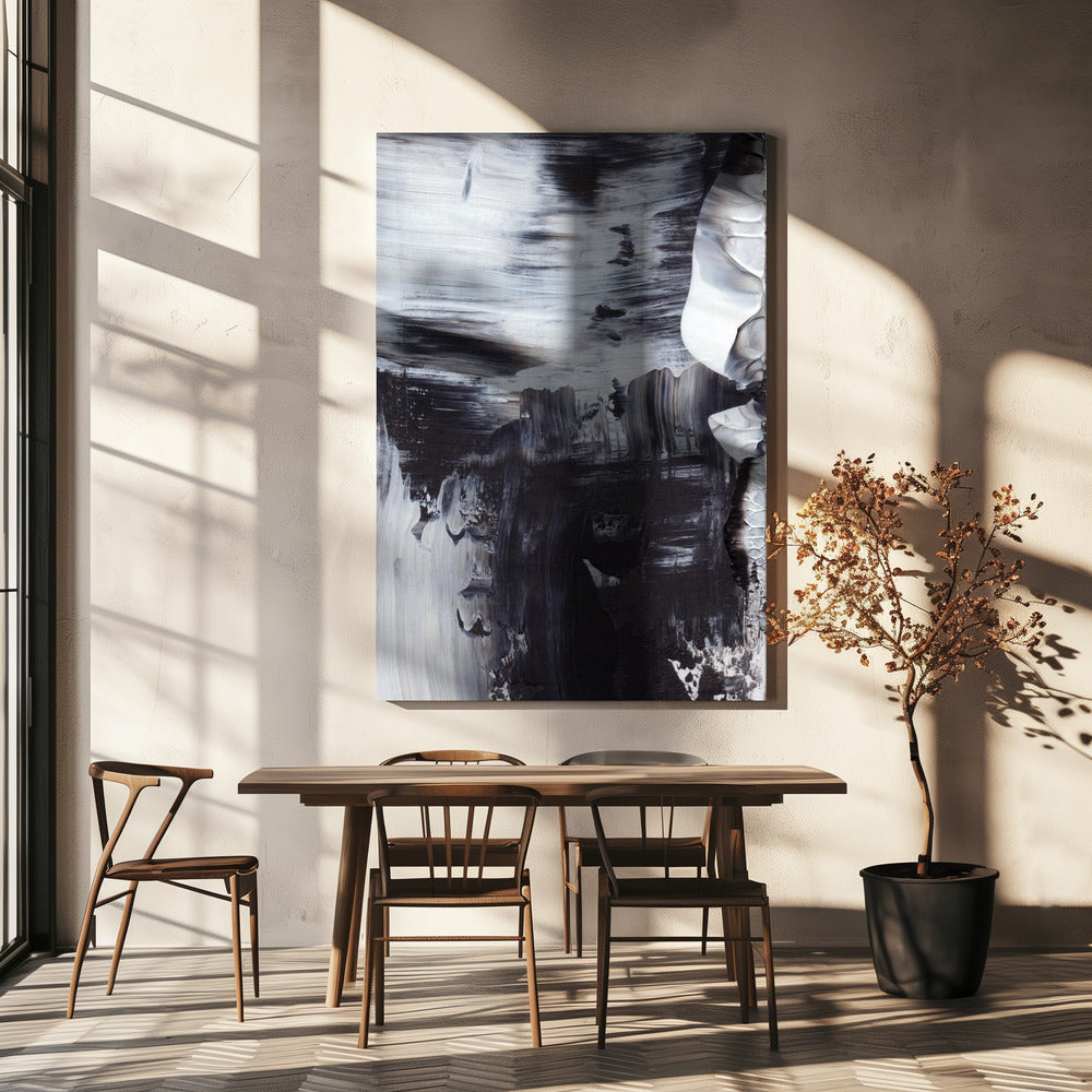 Monochromer Wirbel | Leinwand