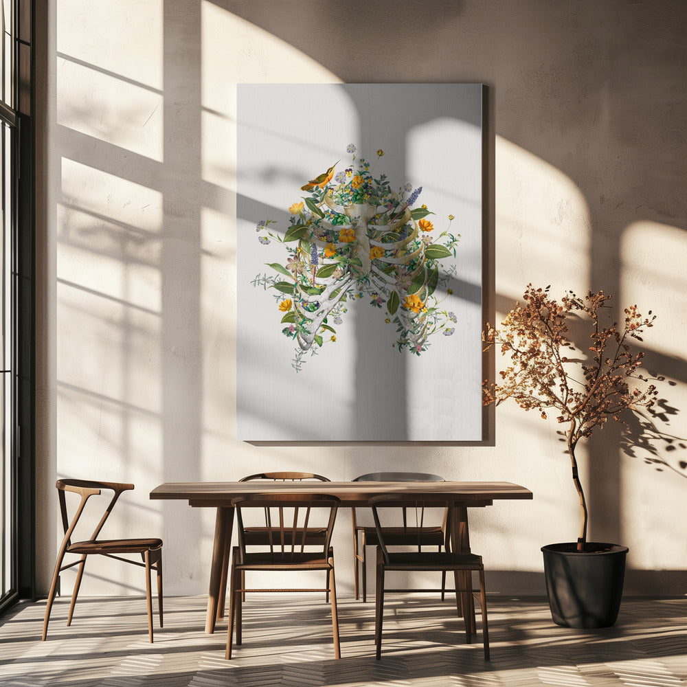 Floraler Thorax | Leinwand
