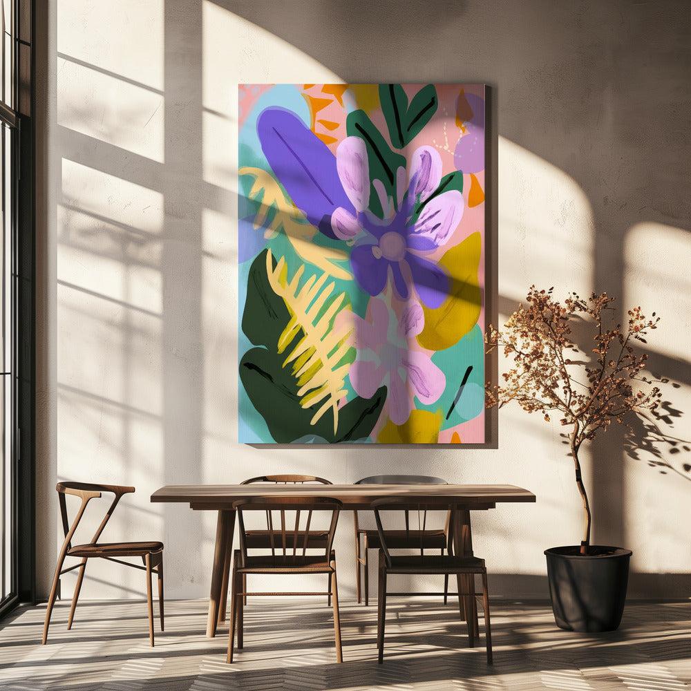 Floral Whimsy Burst | Leinwand