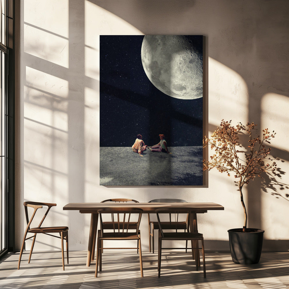 Ich gab dir den Mond für ein Lächeln | Leinwand